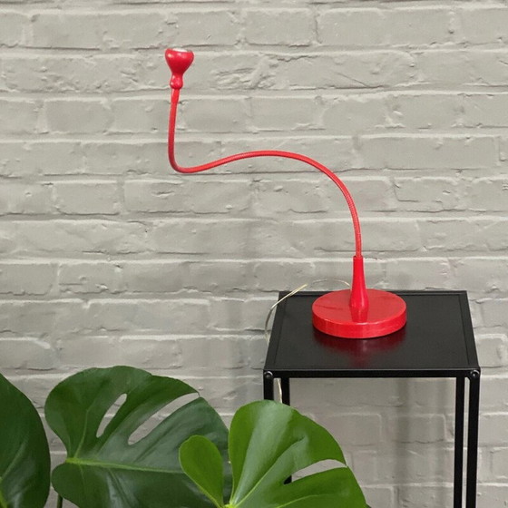 Image 1 of Lampe réglable rouge vintage