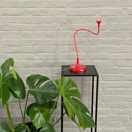 Image 1 of Lampe réglable rouge vintage