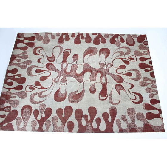 Image 1 of Tapis vintage abstrait à motifs organiques, 1960