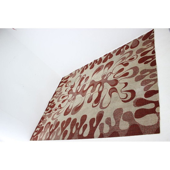 Image 1 of Tapis vintage abstrait à motifs organiques, 1960