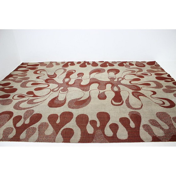 Image 1 of Tapis vintage abstrait à motifs organiques, 1960