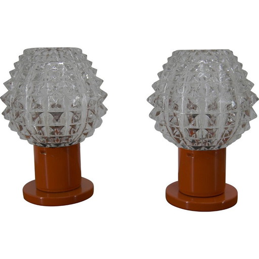 Paire de lampes de table vintage par Kamenicky Senov, 1970