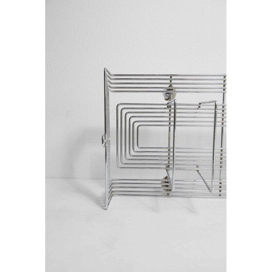 Image 1 of Porte-revues vintage en acier par Max Sauze pour Isocele, 1970