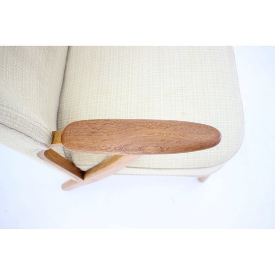 Image 1 of Fauteuil vintage Chresten Findahl Brodersen en bois de chêne, Danemark années 1950