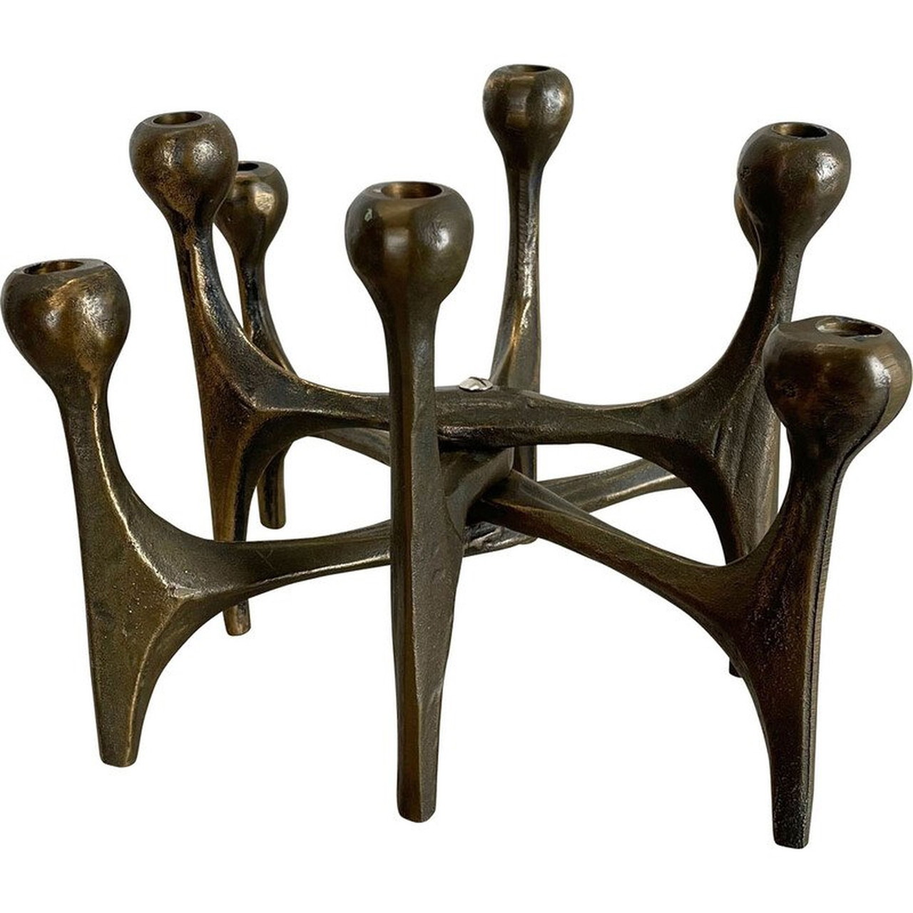 Chandelier brutaliste vintage en bronze Kunsthaus Kopp 1960 main image 1