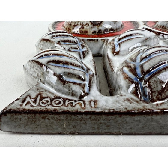 Image 1 of Plaque murale vintage en céramique par Noomi Backhausen pour Søholm, Danemark 1960