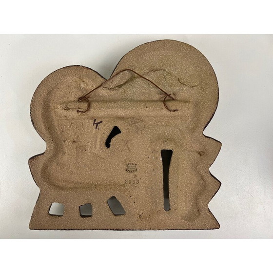 Image 1 of Plaque murale vintage en céramique par Noomi Backhausen pour Søholm, Danemark 1960