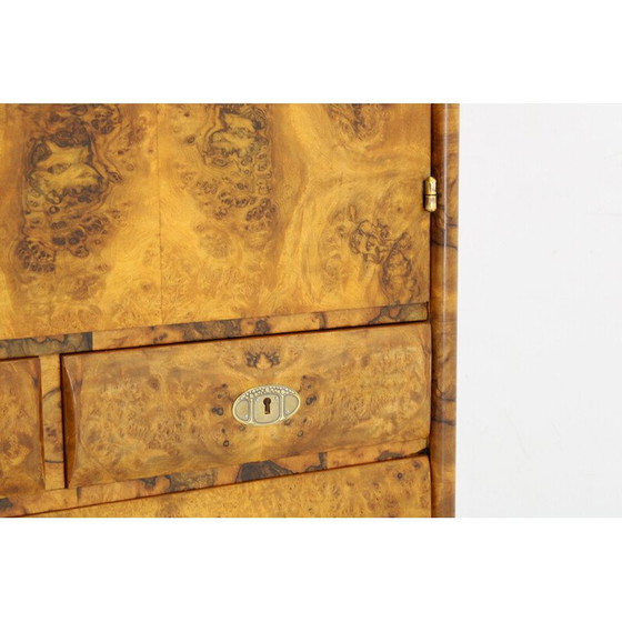 Image 1 of Meuble vintage Art Déco en finition noyer, Tchécoslovaquie 1930
