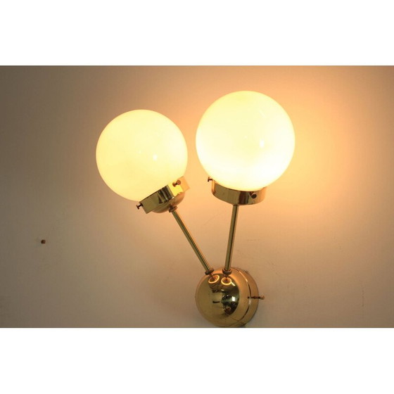 Image 1 of Lampes murales vintage en laiton spoutnik, 1970