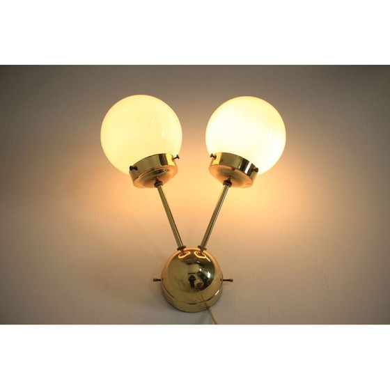 Image 1 of Lampes murales vintage en laiton spoutnik, 1970