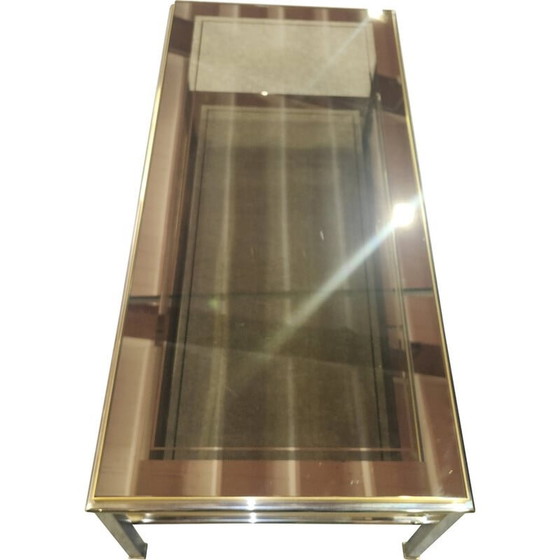 Image 1 of Paire de tables basses vintage en chrome