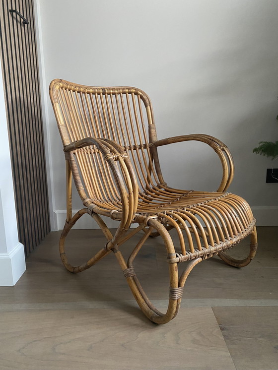 Image 1 of Rohé Noordwolde Chaise seau en rotin