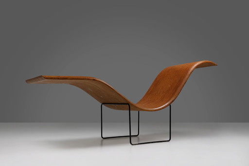 Chaise longue en stratifié du Mid Century par Tiller Lesser, Allemagne, 1990S