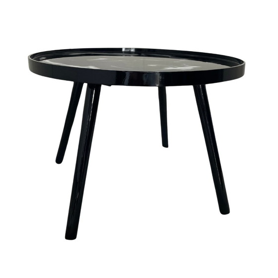 Image 1 of Art By Screamer Table basse en époxy aspect marbre