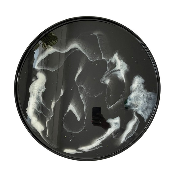 Image 1 of Art By Screamer Table basse en époxy aspect marbre