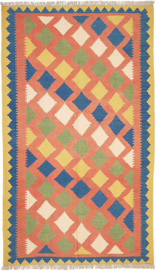 Kilim Fars Kashgaï -Tissé à la main-Utilisé 250 X 147 cm No. 448921