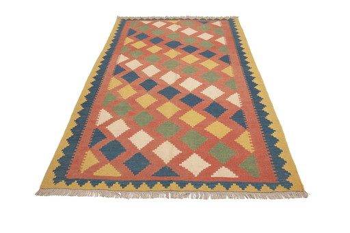 Kilim Fars Kashgaï -Tissé à la main-Utilisé 250 X 147 cm No. 448921