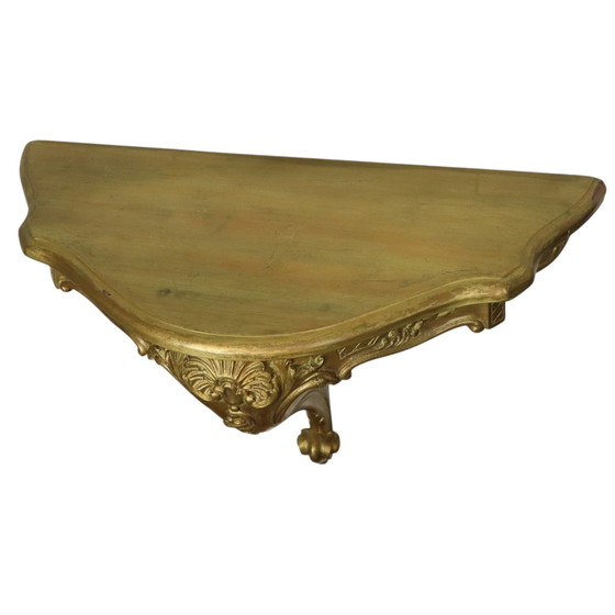 Image 1 of Miroir de style rococo avec console