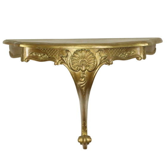 Image 1 of Miroir de style rococo avec console