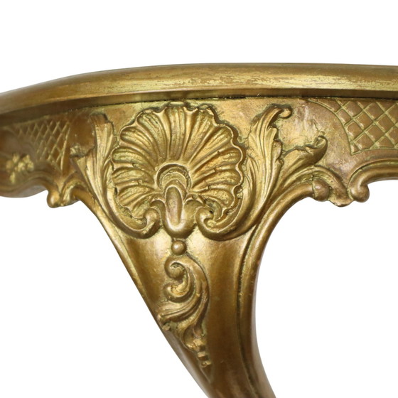 Image 1 of Miroir de style rococo avec console