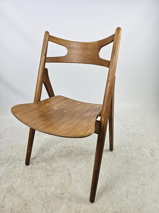 Image 1 of 4 Chaises Sawbuck Hans Wegner Ch29 Danois Mid Century