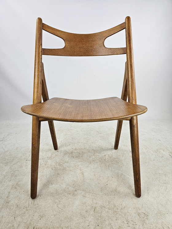 Image 1 of 4 Chaises Sawbuck Hans Wegner Ch29 Danois Mid Century