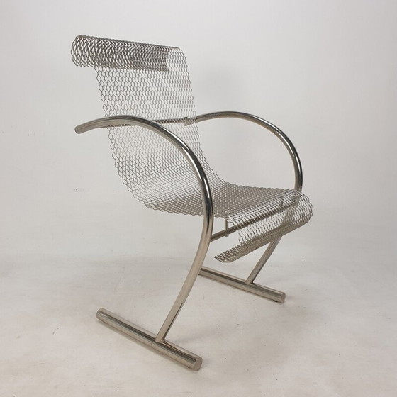 Image 1 of Fauteuil vintage "Sing Sing Sing" en acier tubulaire par Shiro Kuramata pour Xo, France 1985