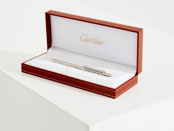 Image 1 of Cartier Must Ii Stylo Bille Plaqué Argent et Palladium 1980S