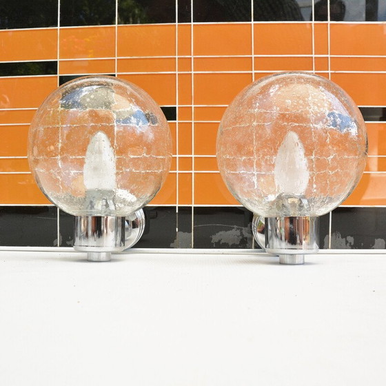 Image 1 of Paire d'appliques vintage de Karl Lenz, Allemagne, années 1980