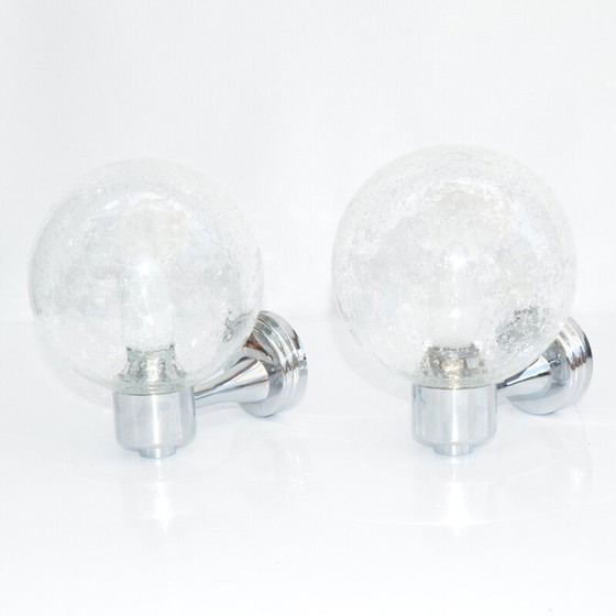 Image 1 of Paire d'appliques vintage de Karl Lenz, Allemagne, années 1980