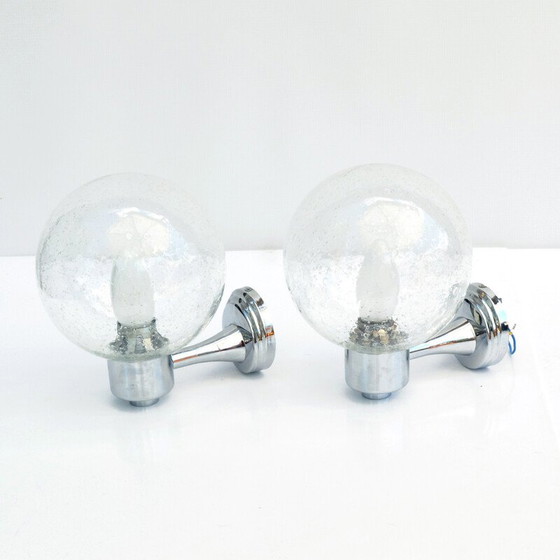 Image 1 of Paire d'appliques vintage de Karl Lenz, Allemagne, années 1980