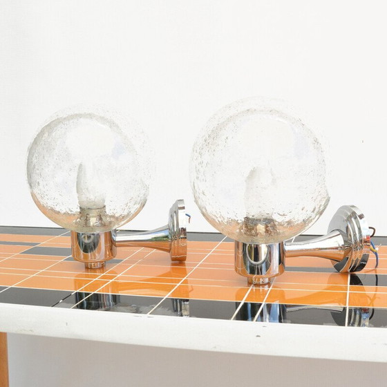 Image 1 of Paire d'appliques vintage de Karl Lenz, Allemagne, années 1980