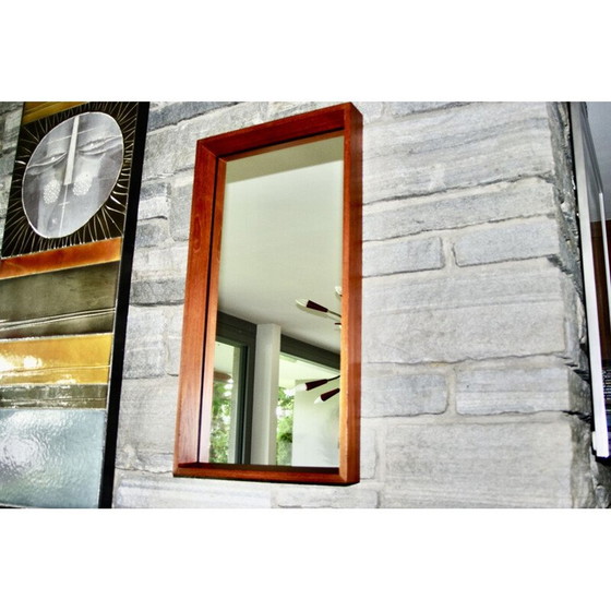 Image 1 of Miroir vintage en teck O.D Mobler A.S 1950