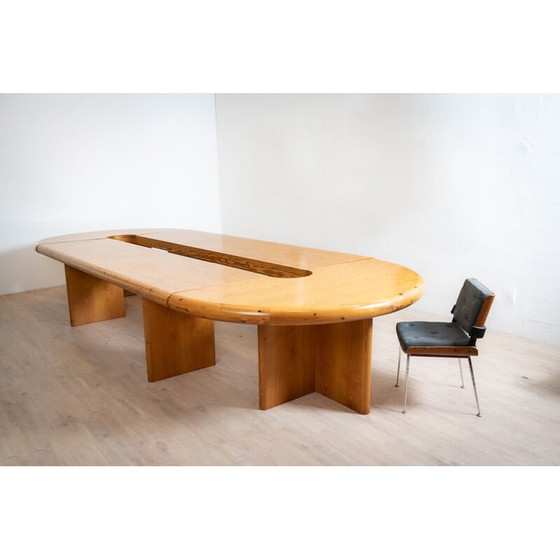 Image 1 of Table de conférence vintage par Rainer Daumiller pour Hirtshals Savværk Møbler, 1980