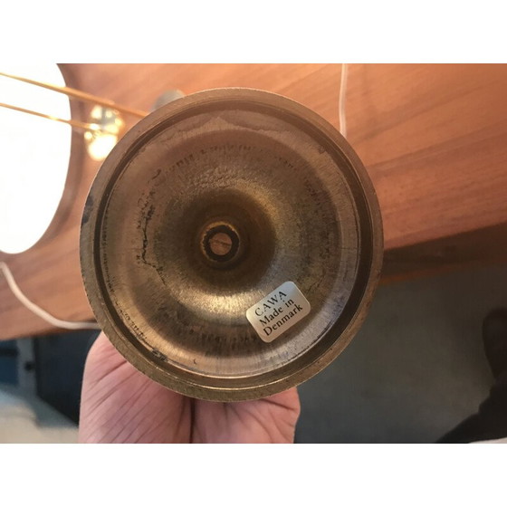 Image 1 of Ensemble de 6 bougeoirs vintage en laiton F.W., Danemark 1960