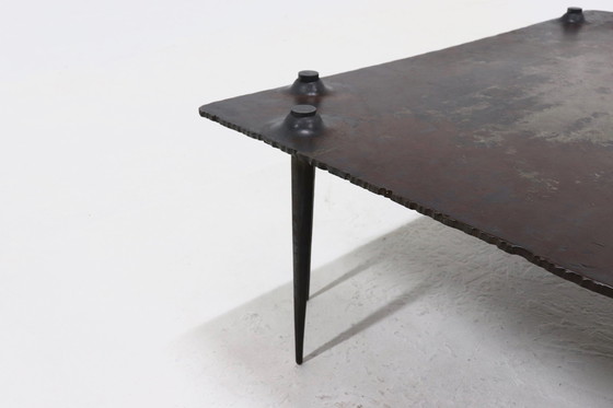 Image 1 of Brutalist Idir Mecibah For Smederij Moerman Belgium Coffee Table