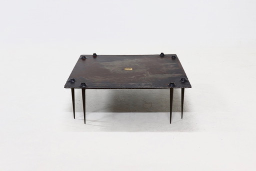 Brutalist Idir Mecibah For Smederij Moerman Belgium Coffee Table