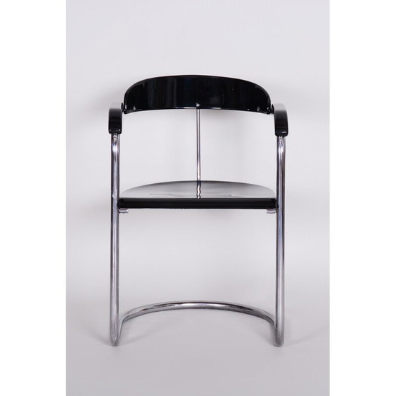 Image 1 of Fauteuil chromé vintage pour Hynek Gottwald, Tchécoslovaquie 1930