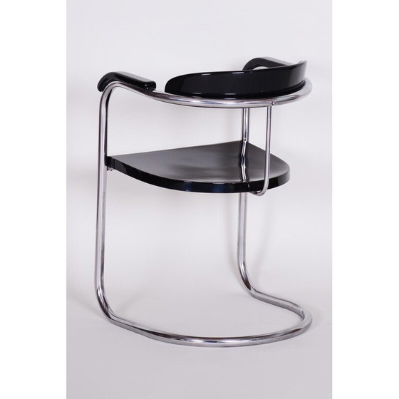 Image 1 of Fauteuil chromé vintage pour Hynek Gottwald, Tchécoslovaquie 1930