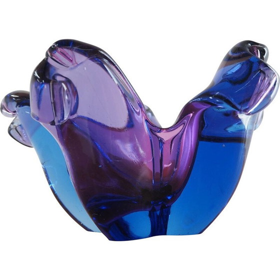 Image 1 of Bol en verre vintage, Tchécoslovaquie 1950