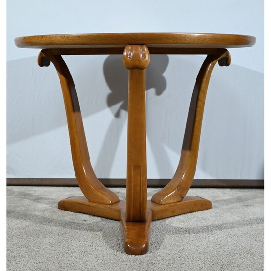 Image 1 of Paire de tables basses Art Déco en noyer et cerisier plaqué, 1930