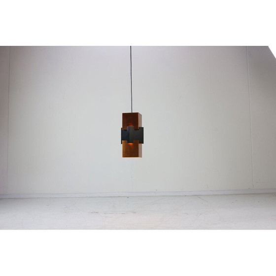 Image 1 of Suspension vintage Kubus par Jo Hammerborg pour Fog & Morup Danemark