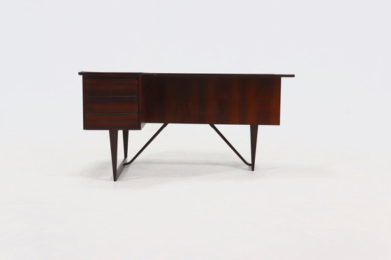 Image 1 of Bureau Vintage Peter Løvig Nielsen For Hedensted Møbelfabrik Denmark Boomerang Desk