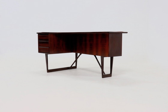 Image 1 of Bureau Vintage Peter Løvig Nielsen For Hedensted Møbelfabrik Denmark Boomerang Desk