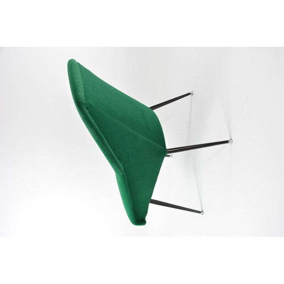 Image 1 of Fauteuil à coquille vert vintage 1970