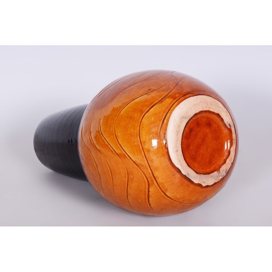 Image 1 of Vase du milieu du siècle en céramique émaillée, Tchécoslovaquie années 1950