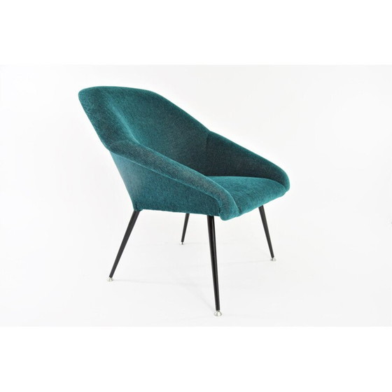 Image 1 of Fauteuil vintage en coquillage vert, 1970