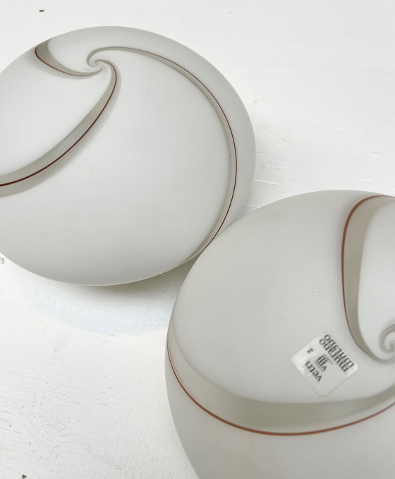 Image 1 of Ensemble de 3 plafonniers ou appliques Murano par Vetri VM, années 1960