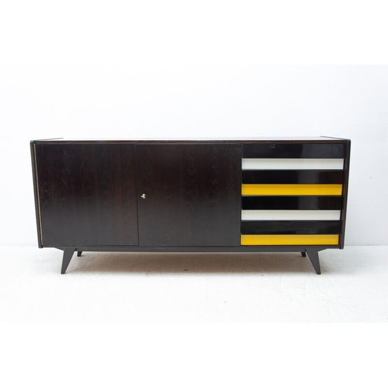 Image 1 of Buffet vintage modèle U-460 en bois de chêne teinté par Jiří Jiroutek pour Interiér Praha, 1960
