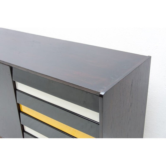 Image 1 of Buffet vintage modèle U-460 en bois de chêne teinté par Jiří Jiroutek pour Interiér Praha, 1960